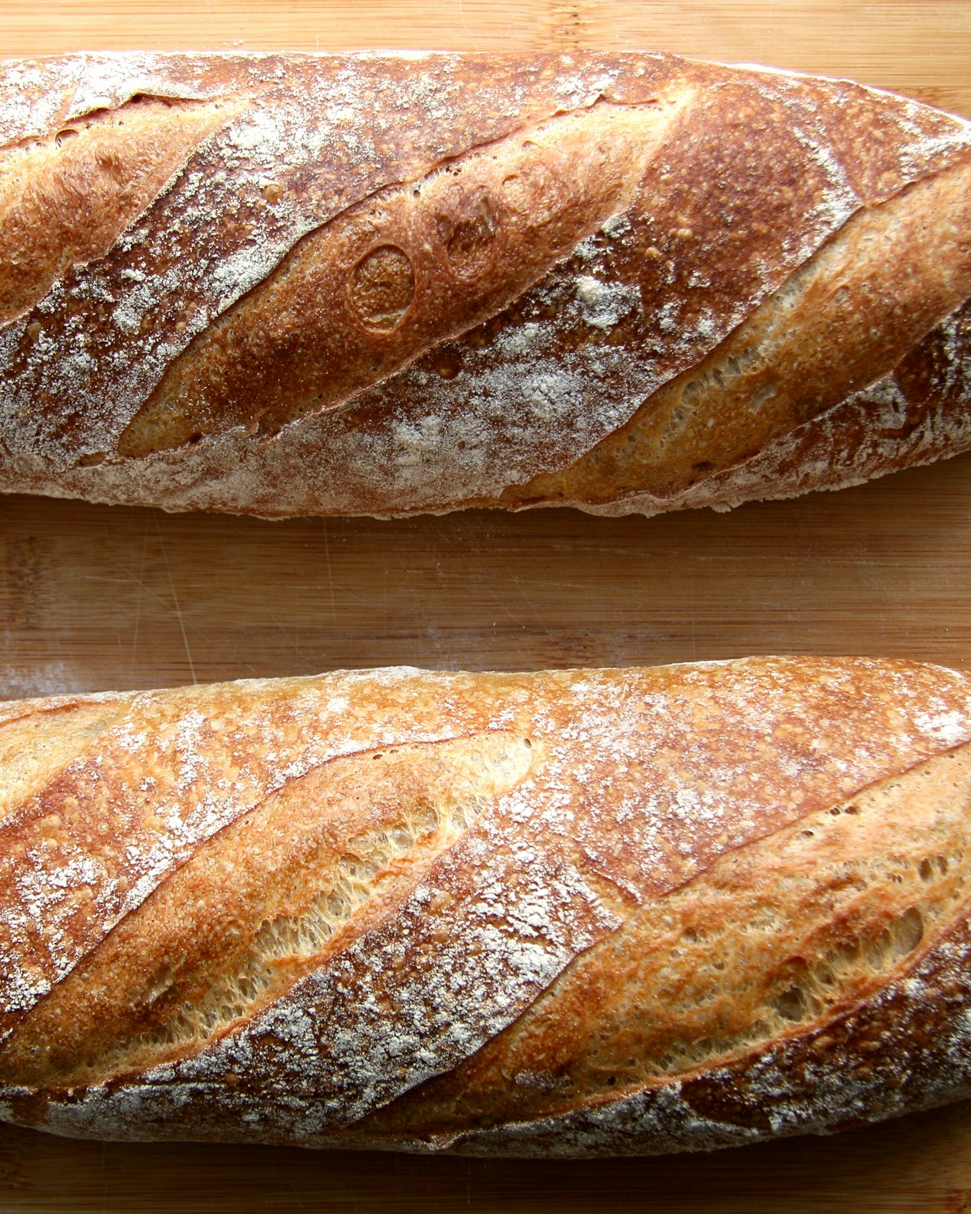 Rustic sourdough loaves